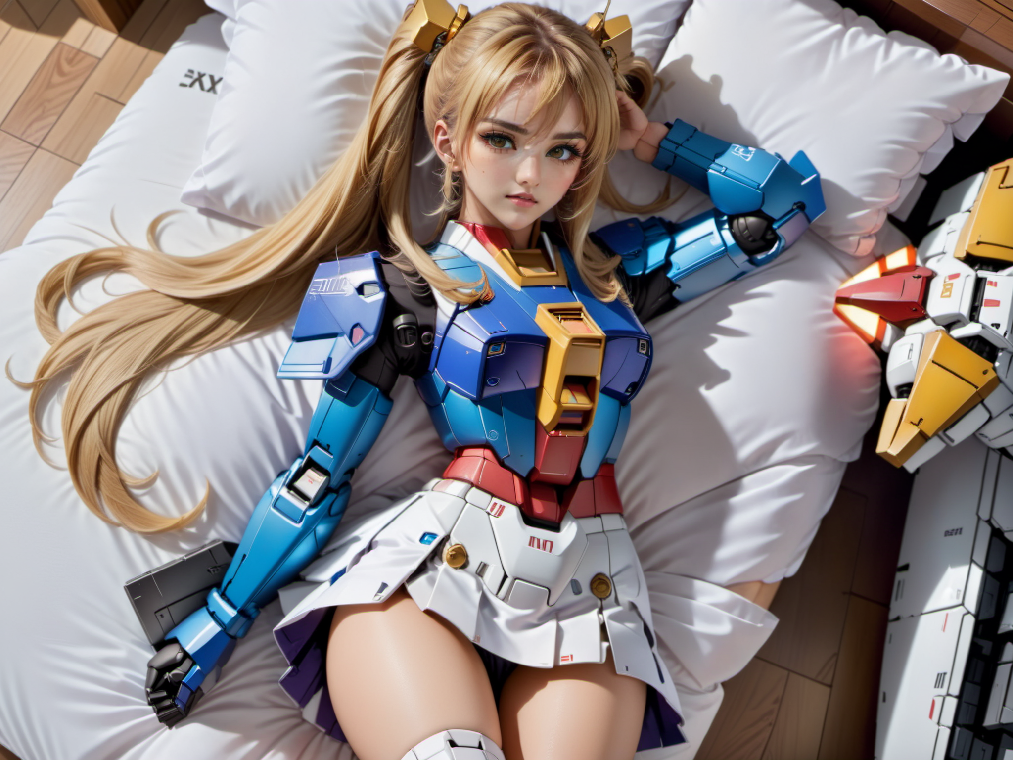 01977-2127742681-(8k, RAW photo, best quality, masterpiece_1.3), realistic, _lora_sdxl_loha_RX78_v2_0.8_, gundam_(RX78_), 1girl, solo, long hair,.png